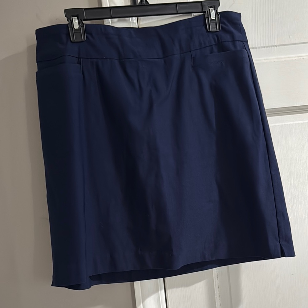 Kim Rogers Blue Mini Pencil Skort for Work or Play